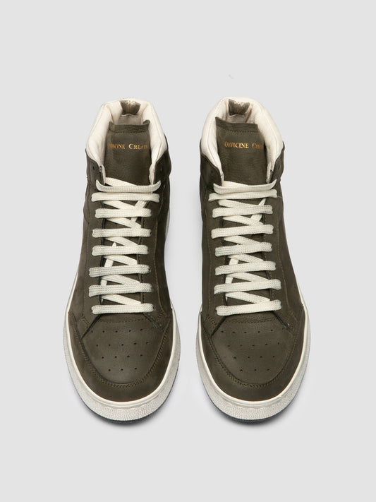 THE ANSWER/106 SOFT NABUK/GIANO - DIRTY MILITARE/TOFU - F.DO PROFILE NERO