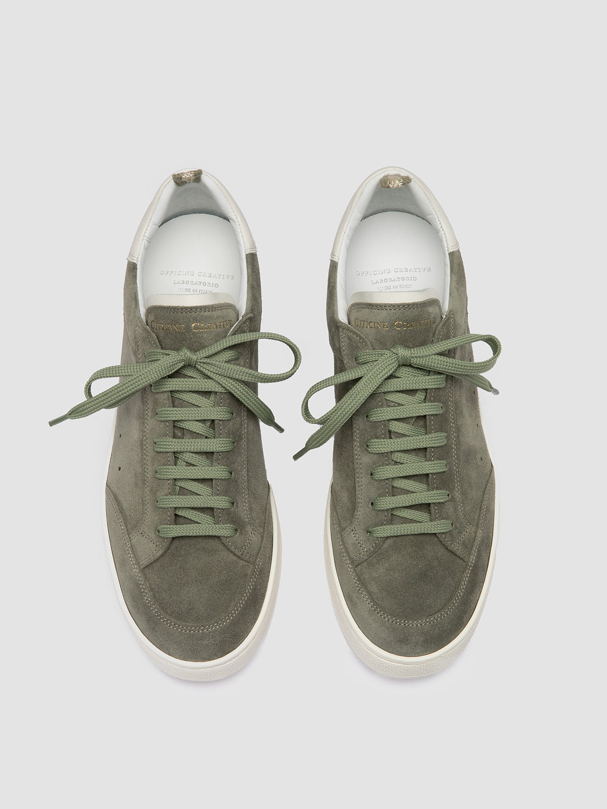 THE DIME/001 LIGHT CACHEMIRE/LILLE SMOKED GREEN/BURRO_F.DO OFF WHITE