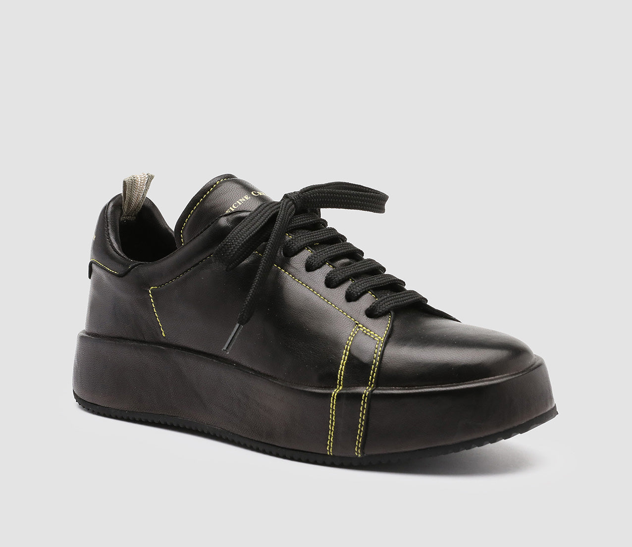 ACEPLUS/103 GUANTERIA NERO STITCHING GIALLO