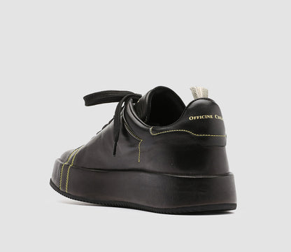 ACEPLUS/103 GUANTERIA NERO STITCHING GIALLO