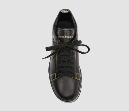 ACEPLUS/103 GUANTERIA NERO STITCHING GIALLO