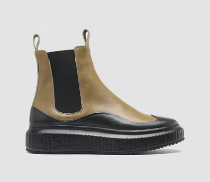 ARRAN/002 BUTTERO NAPPA NERO/FIR GREEN