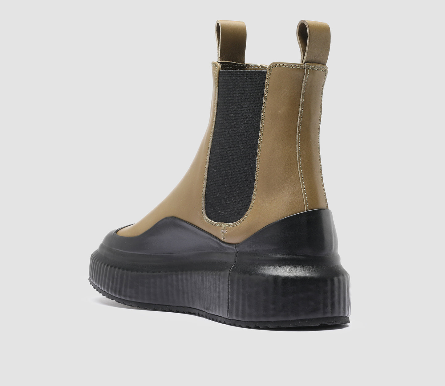 ARRAN/002 BUTTERO NAPPA NERO/FIR GREEN