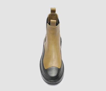 ARRAN/002 BUTTERO NAPPA NERO/FIR GREEN