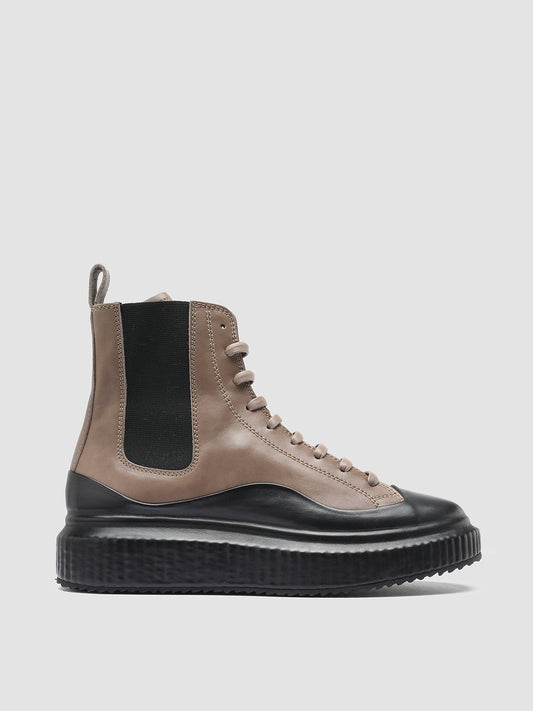 ARRAN/009 BUTTERO NAPPA NERO/WALNUT