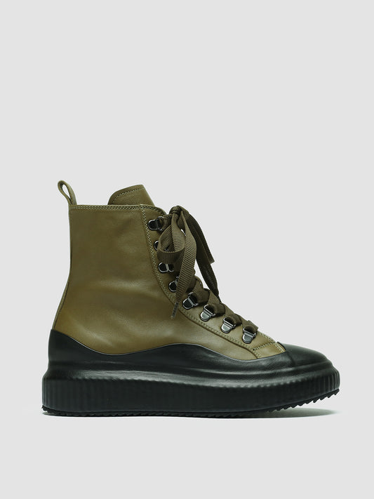 ARRAN/020 BUTTERO NAPPA NERO/FIR GREEN