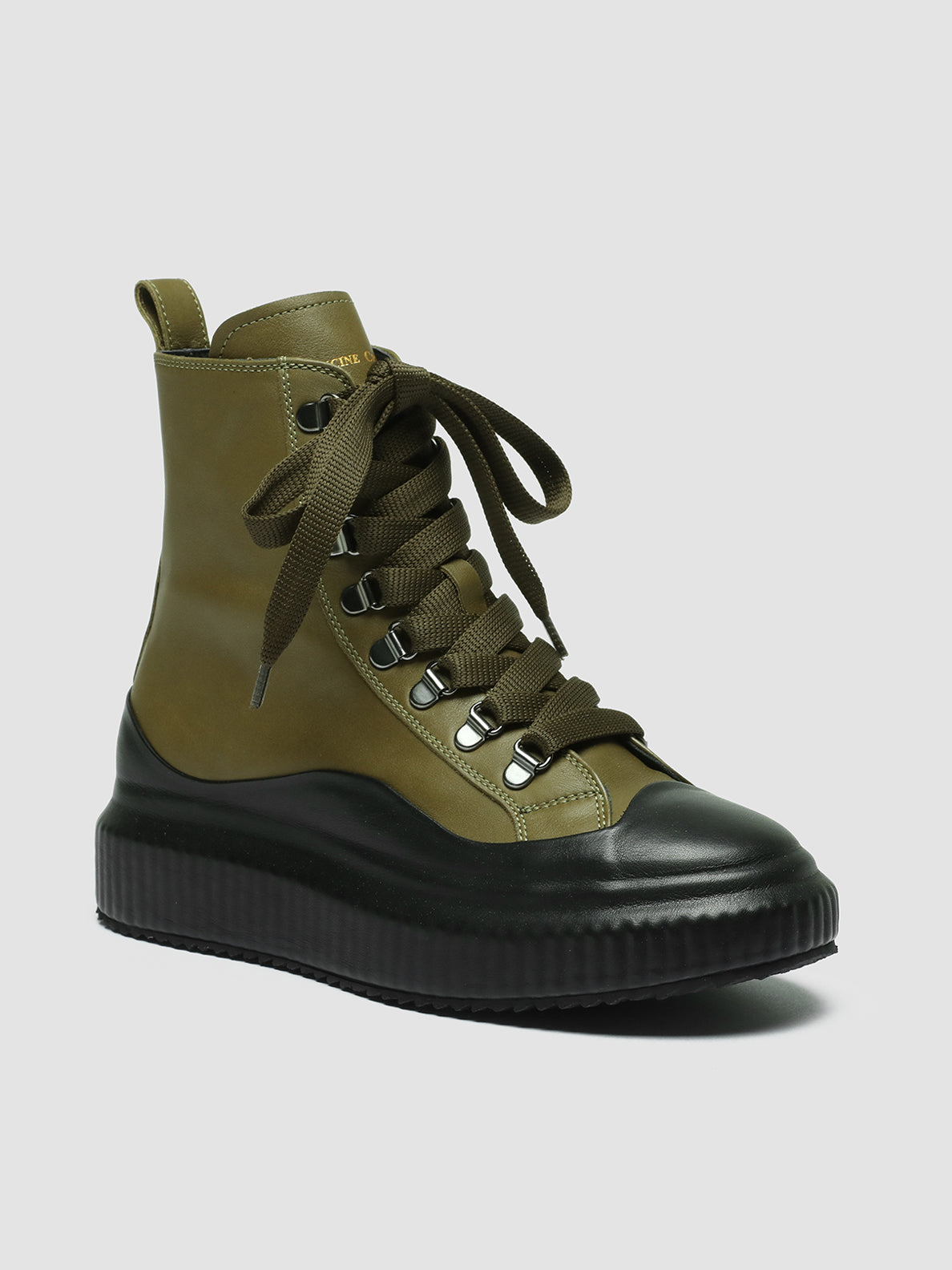 ARRAN/020 BUTTERO NAPPA NERO/FIR GREEN