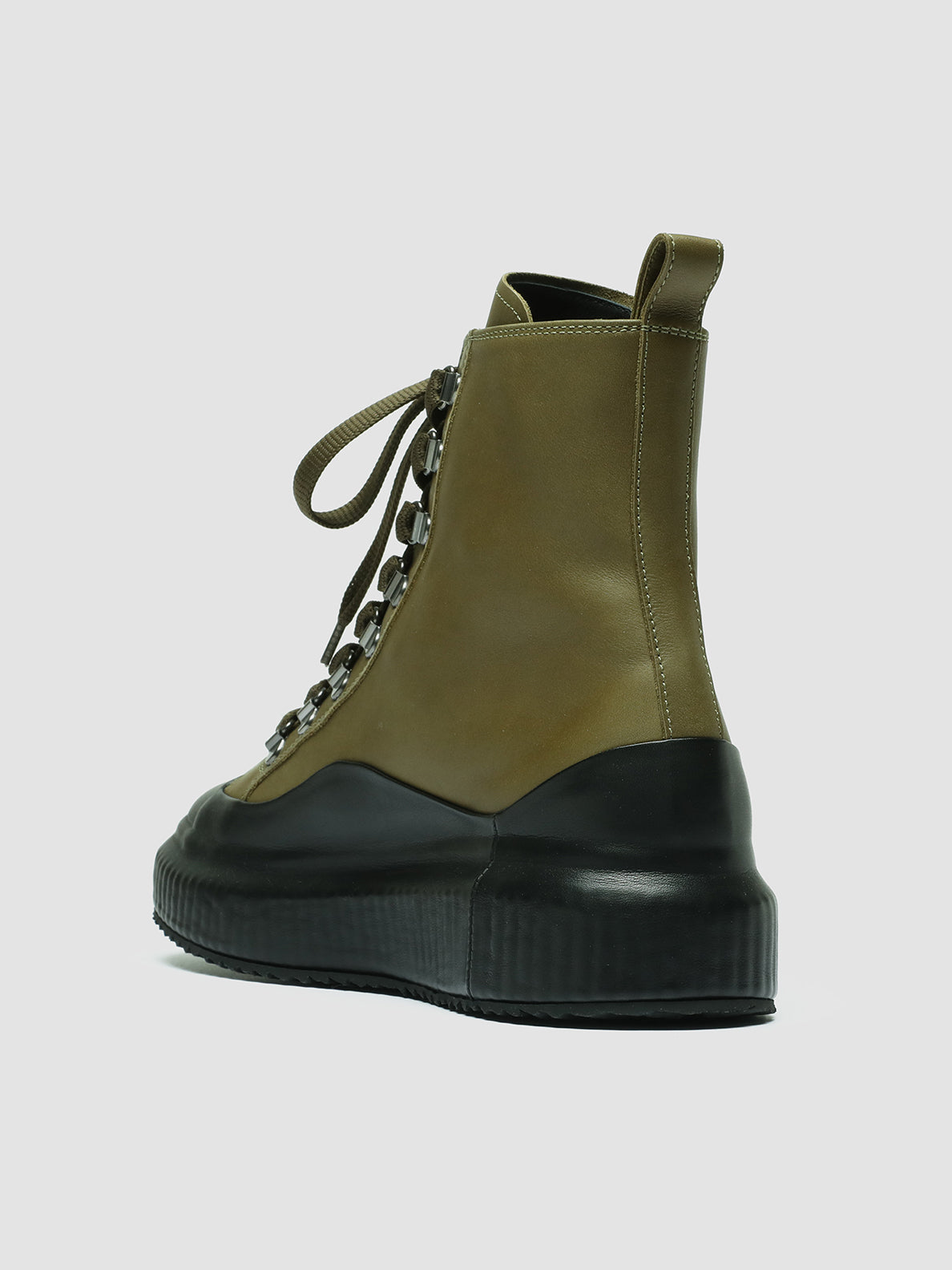 ARRAN/020 BUTTERO NAPPA NERO/FIR GREEN