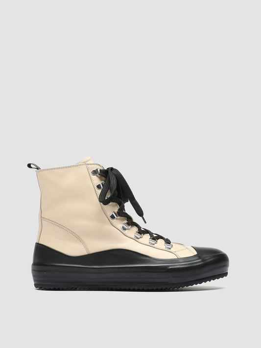 BLACKET/003 BUTTERO NAPPA LACE NERO/OAT MILK
