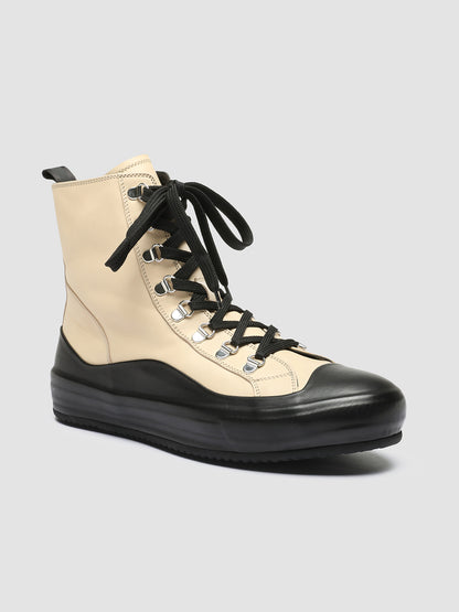 BLACKET/003 BUTTERO NAPPA LACE NERO/OAT MILK