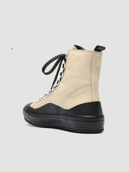 BLACKET/003 BUTTERO NAPPA LACE NERO/OAT MILK